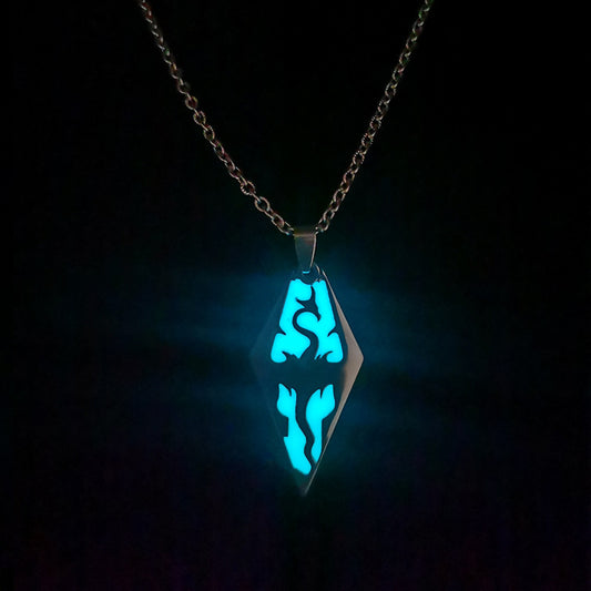 Titanium Steel Luminous Necklace Couple Jewelry