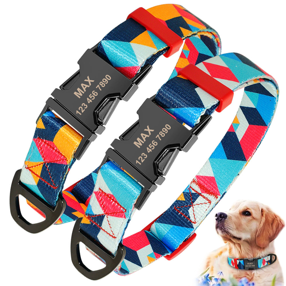 Dog tag custom dog collar lettering identity card