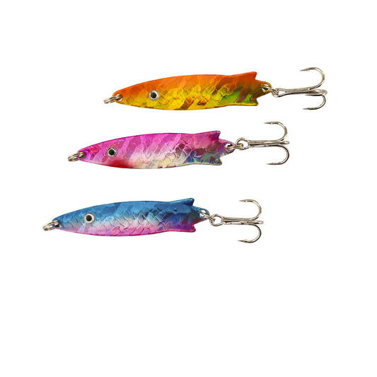 Curved Surface Lure Sequins White Stripes Lure Of Fishing Gear