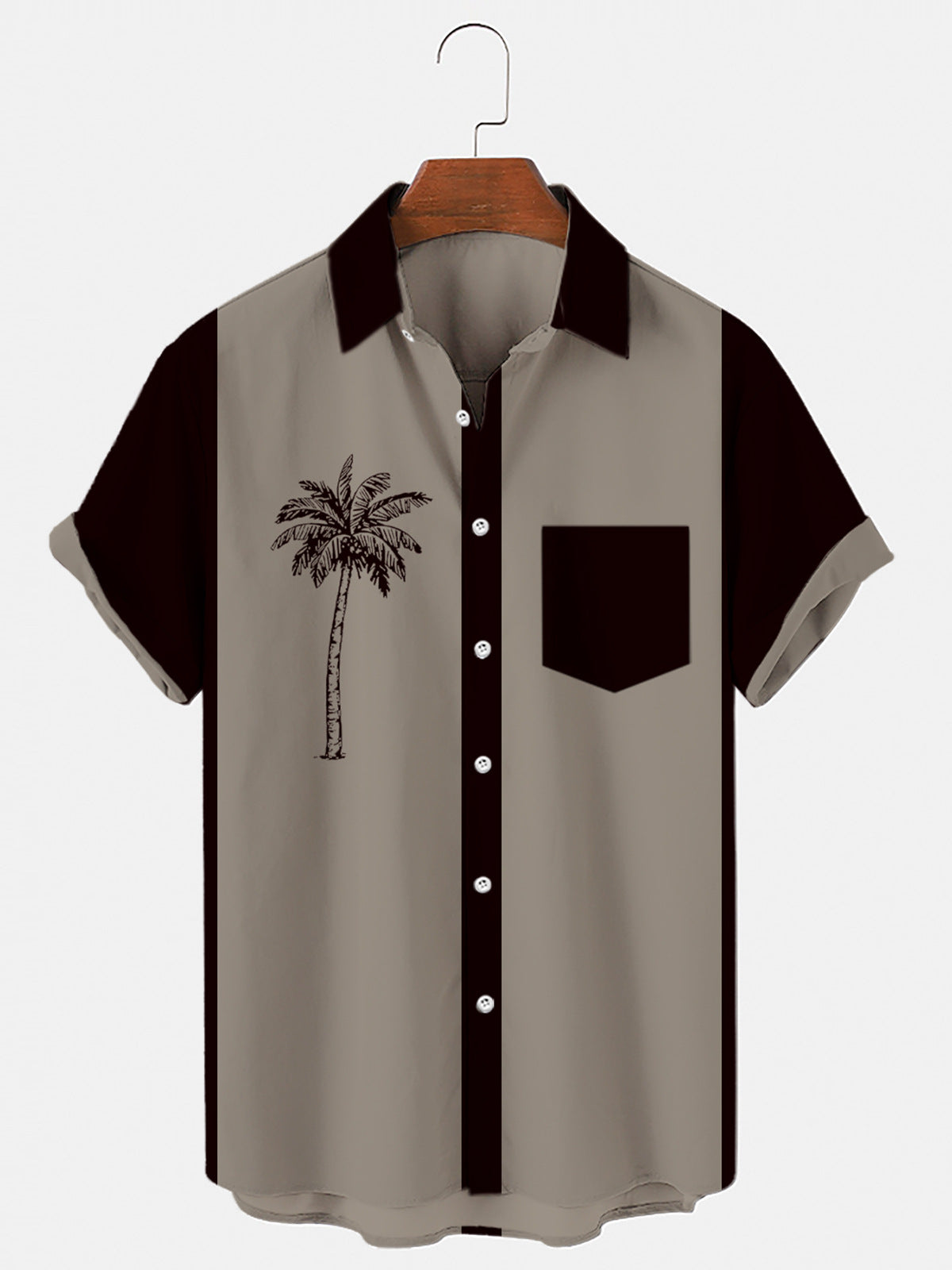 Men's Fashion Casual 3D Digital Printing Hawaiian Shirt