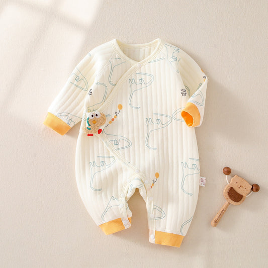 Warm Quilted Newborn Clothes Newborn Baby Baby Jumpsuit