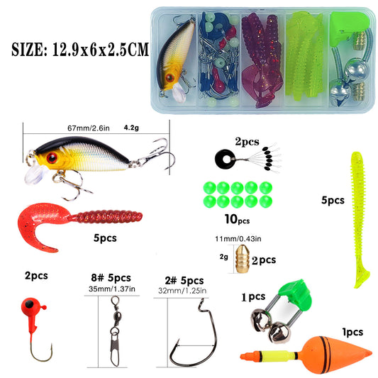 Ultra Short Pole And Wheel Suit Children's Fishing Gear Set