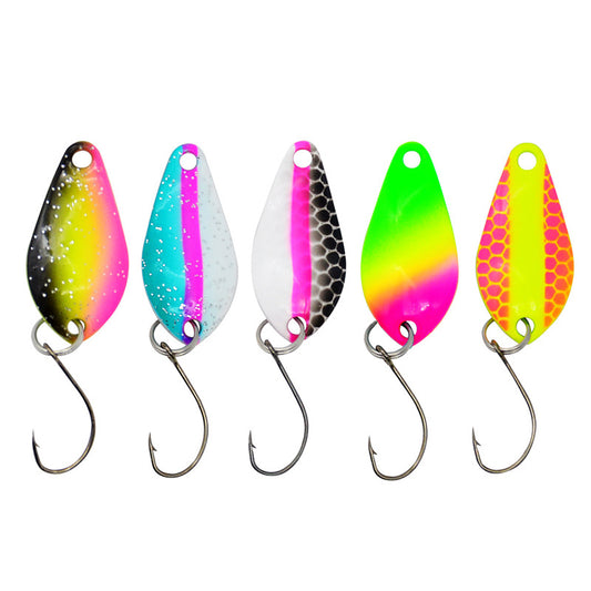 Colorful Sequins Single Hook Lure Topmouth Culter Trout