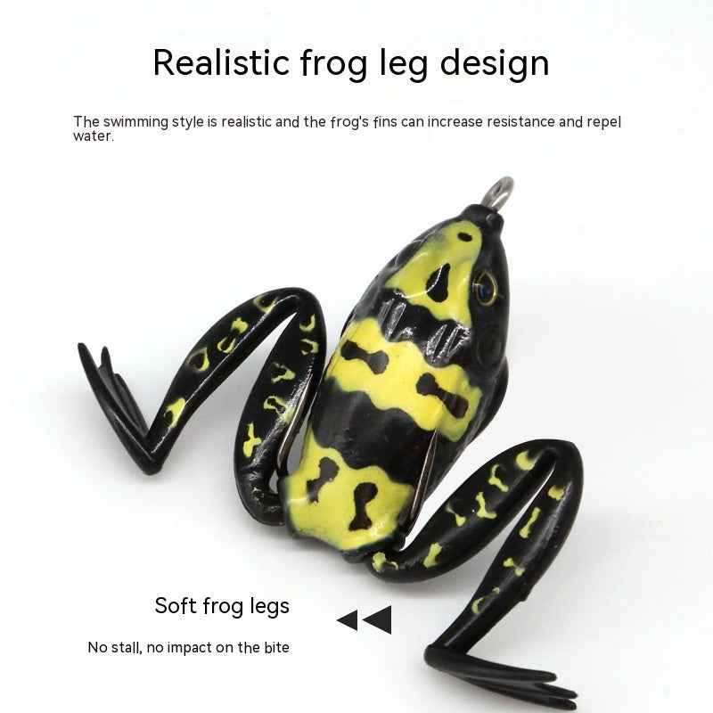 Bionic Real Thunder Frog Snake Head Specializes In Killing Black Thunder Frog Legs Double Hook Bait