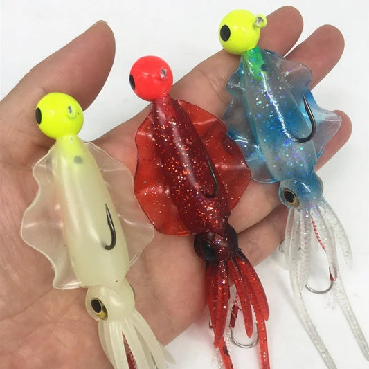 Jig Hook Hand Hook Luminous Squid Bait Simulation