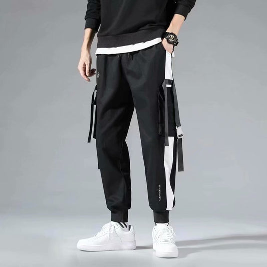 Fashion Brand Cargo Men's Trendy Cropped Casual Pants